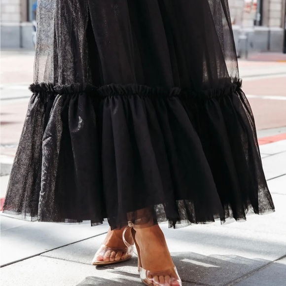 Tulle maxi skirt black size small NWT - Picture 4 of 4